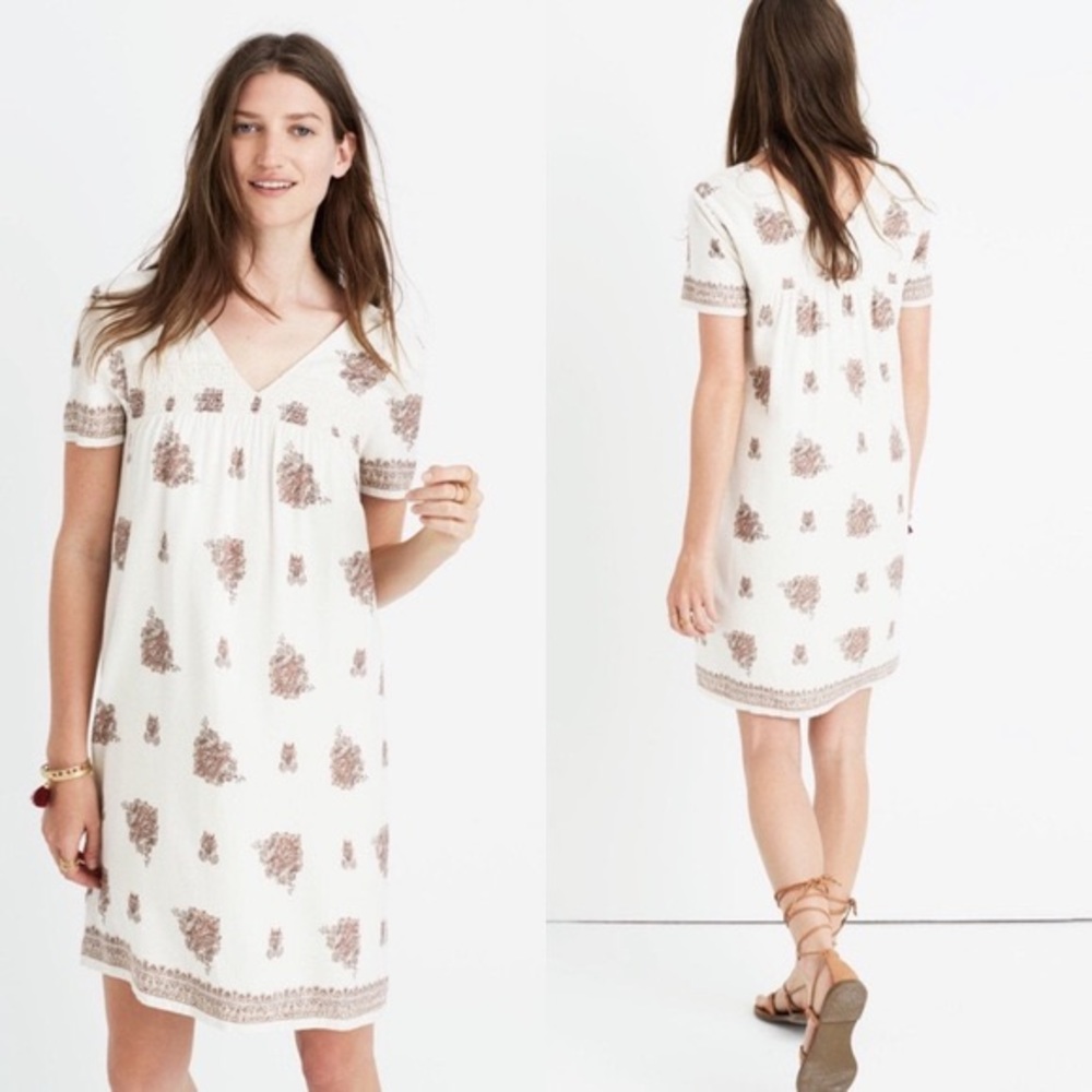 MadeWell Silk Shift Dress w/Pockets Small